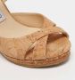 Jimmy Choo Pre-owned Fabric sandals Brown Dames - Thumbnail 5