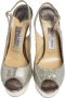 Jimmy Choo Pre-owned Fabric sandals Gray Dames - Thumbnail 2