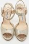 Jimmy Choo Pre-owned Fabric sandals Gray Dames - Thumbnail 3