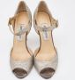 Jimmy Choo Pre-owned Fabric sandals Gray Dames - Thumbnail 3