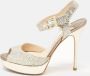 Jimmy Choo Pre-owned Fabric sandals Gray Dames - Thumbnail 2