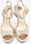 Jimmy Choo Pre-owned Fabric sandals Gray Dames - Thumbnail 3