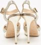 Jimmy Choo Pre-owned Fabric sandals Gray Dames - Thumbnail 5