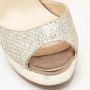 Jimmy Choo Pre-owned Fabric sandals Gray Dames - Thumbnail 7