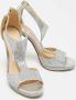 Jimmy Choo Pre-owned Fabric sandals Gray Dames - Thumbnail 4