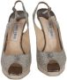 Jimmy Choo Pre-owned Fabric sandals Gray Dames - Thumbnail 2