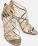 Jimmy Choo Pre-owned Fabric sandals Gray Dames - Thumbnail 3