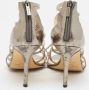 Jimmy Choo Pre-owned Fabric sandals Gray Dames - Thumbnail 4