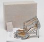 Jimmy Choo Pre-owned Fabric sandals Gray Dames - Thumbnail 9