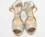 Jimmy Choo Pre-owned Fabric sandals Gray Dames - Thumbnail 3