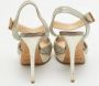 Jimmy Choo Pre-owned Fabric sandals Gray Dames - Thumbnail 5