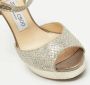 Jimmy Choo Pre-owned Fabric sandals Gray Dames - Thumbnail 7