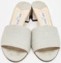 Jimmy Choo Pre-owned Fabric sandals Gray Dames - Thumbnail 3