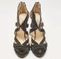 Jimmy Choo Pre-owned Fabric sandals Gray Dames - Thumbnail 2