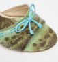 Jimmy Choo Pre-owned Fabric sandals Green Dames - Thumbnail 8