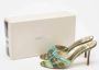 Jimmy Choo Pre-owned Fabric sandals Green Dames - Thumbnail 9