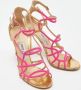 Jimmy Choo Pre-owned Fabric sandals Pink Dames - Thumbnail 4