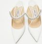 Jimmy Choo Pre-owned Fabric sandals White Dames - Thumbnail 2