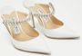 Jimmy Choo Pre-owned Fabric sandals White Dames - Thumbnail 3