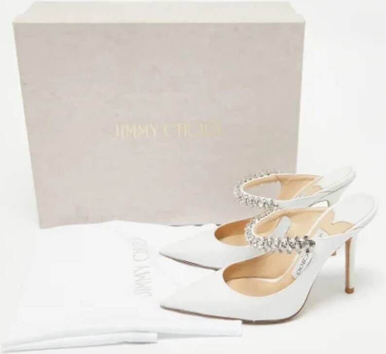 Jimmy Choo Pre-owned Fabric sandals White Dames