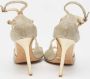 Jimmy Choo Pre-owned Fabric sandals Yellow Dames - Thumbnail 5