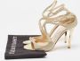 Jimmy Choo Pre-owned Fabric sandals Yellow Dames - Thumbnail 9