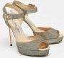 Jimmy Choo Pre-owned Fabric sandals Yellow Dames - Thumbnail 4