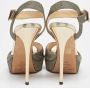 Jimmy Choo Pre-owned Fabric sandals Yellow Dames - Thumbnail 5