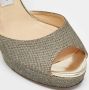 Jimmy Choo Pre-owned Fabric sandals Yellow Dames - Thumbnail 7