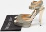 Jimmy Choo Pre-owned Fabric sandals Yellow Dames - Thumbnail 9