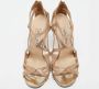 Jimmy Choo Pre-owned Fabric sandals Yellow Dames - Thumbnail 3