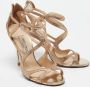 Jimmy Choo Pre-owned Fabric sandals Yellow Dames - Thumbnail 4