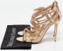 Jimmy Choo Pre-owned Fabric sandals Yellow Dames - Thumbnail 9