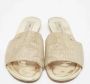 Jimmy Choo Pre-owned Fabric sandals Yellow Dames - Thumbnail 3