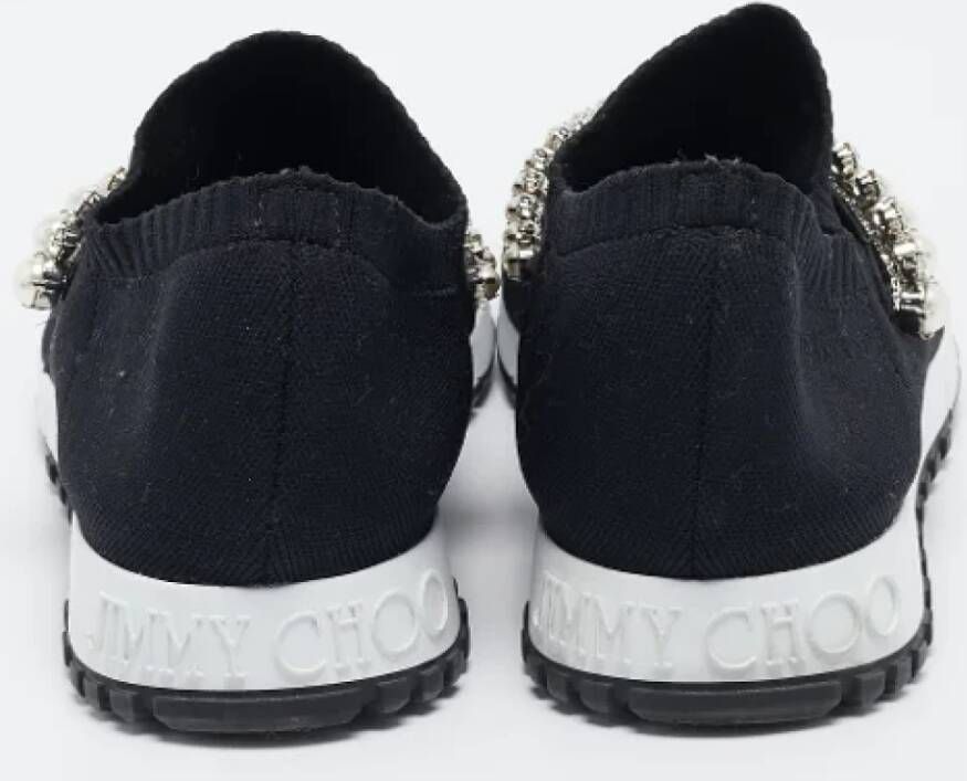 Jimmy Choo Pre-owned Fabric sneakers Black Dames