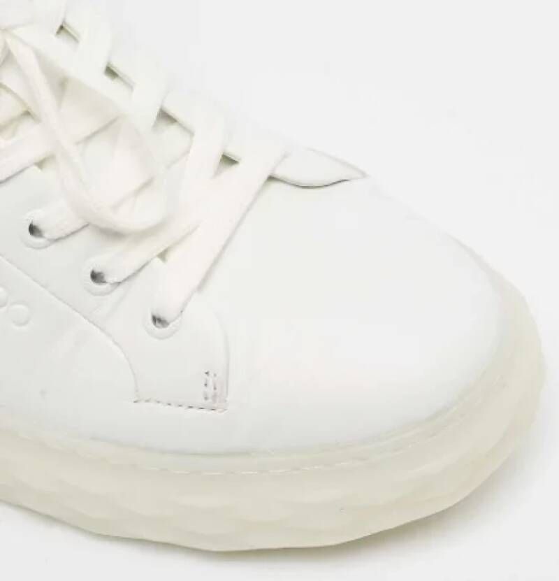 Jimmy Choo Pre-owned Fabric sneakers White Dames