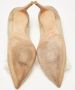 Jimmy Choo Pre-owned Lace heels Beige Dames - Thumbnail 4