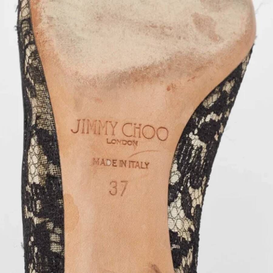 Jimmy Choo Pre-owned Lace heels Black Dames