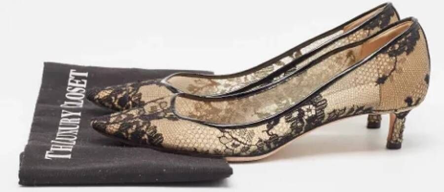 Jimmy Choo Pre-owned Lace heels Black Dames