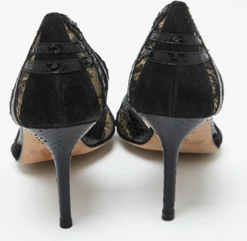 Jimmy Choo Pre-owned Lace heels Black Dames