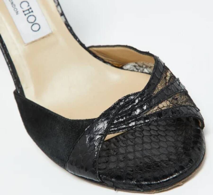 Jimmy Choo Pre-owned Lace heels Black Dames