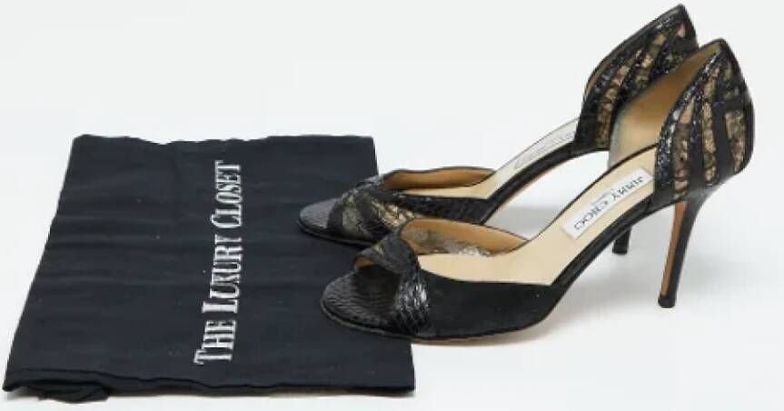 Jimmy Choo Pre-owned Lace heels Black Dames