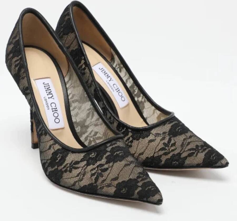 Jimmy Choo Pre-owned Lace heels Black Dames