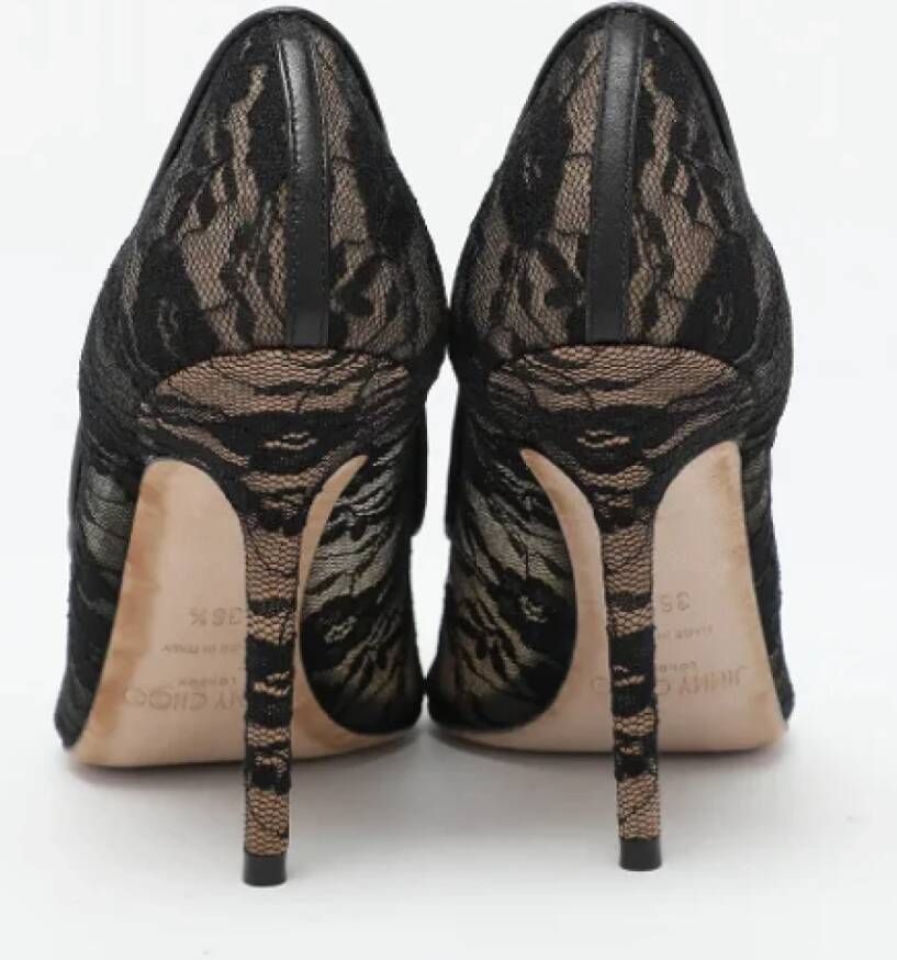 Jimmy Choo Pre-owned Lace heels Black Dames