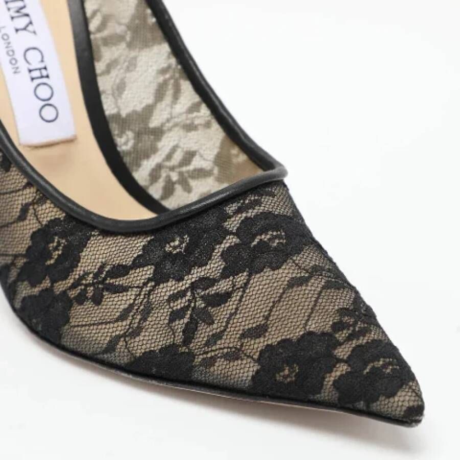 Jimmy Choo Pre-owned Lace heels Black Dames