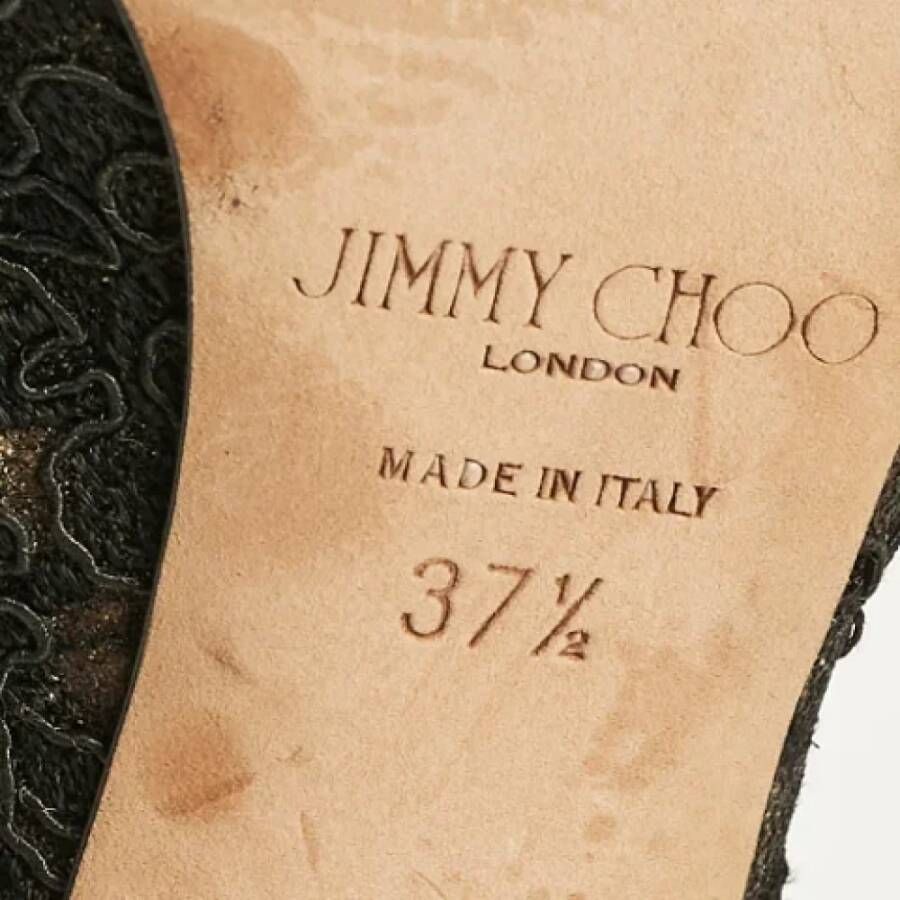 Jimmy Choo Pre-owned Lace heels Black Dames