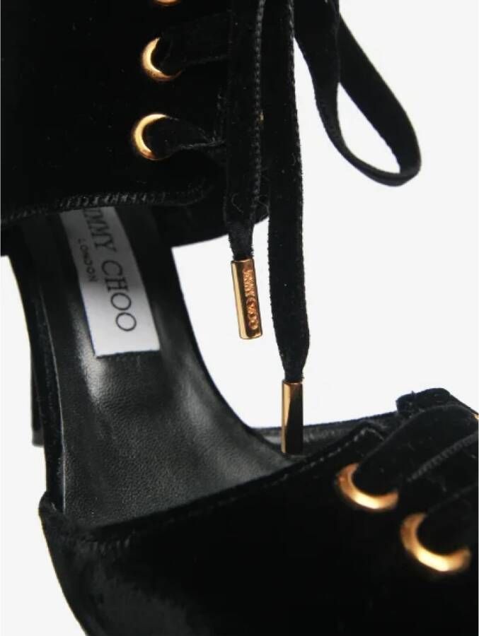 Jimmy Choo Pre-owned Lace heels Black Dames