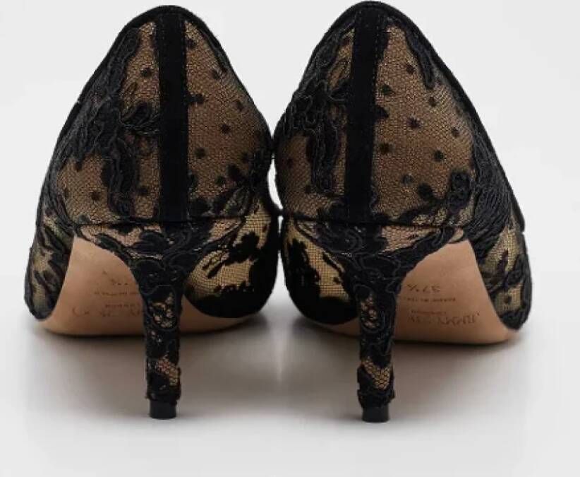 Jimmy Choo Pre-owned Lace heels Black Dames