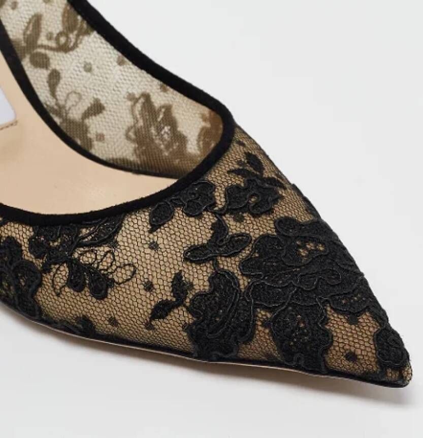 Jimmy Choo Pre-owned Lace heels Black Dames