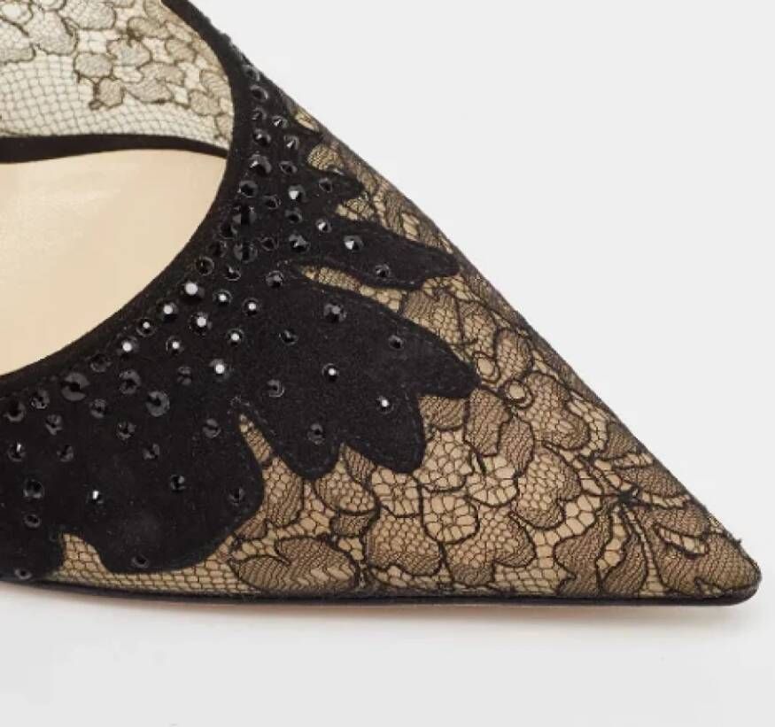 Jimmy Choo Pre-owned Lace heels Black Dames